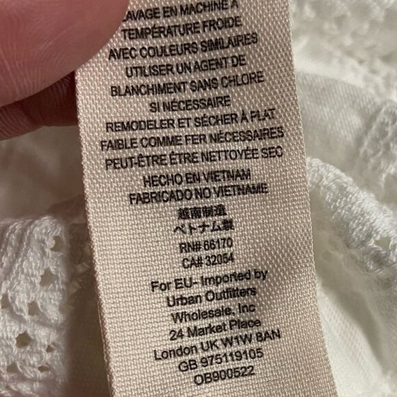 NWT Free People White Star Struck Eyelet Top Revolve Size Large New Tags Boho‎ L - Picture 7 of 8